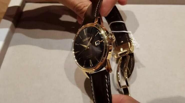 Seiko Limited Edition Presage Dark Brown Old Fashioned Men's Watch SRPD36J1