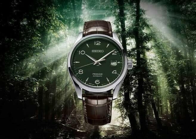 Seiko Limited Edition Presage Men's Watch Green Enamel Dial Men's Watch SPB111J1