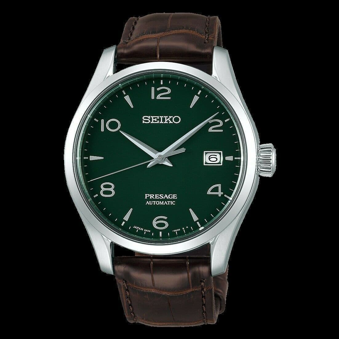 Seiko Limited Edition Presage Men's Watch Green Enamel Dial Men's Watch SPB111J1