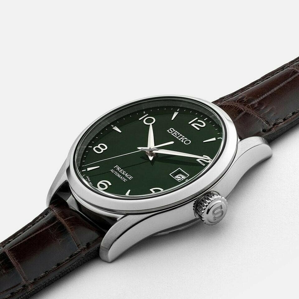 Seiko Limited Edition Presage Men's Watch Green Enamel Dial Men's Watch SPB111J1