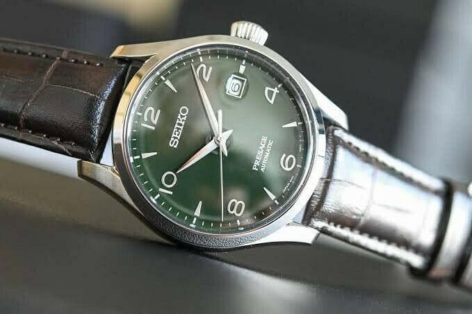 Seiko Limited Edition Presage Men's Watch Green Enamel Dial Men's Watch SPB111J1