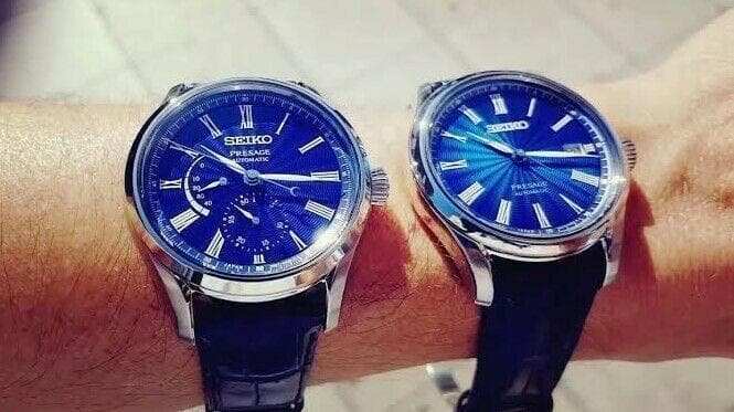 Seiko Limited Edition Presage Shippo Enamel Watches SPB073J1 + SPB075J1 Set