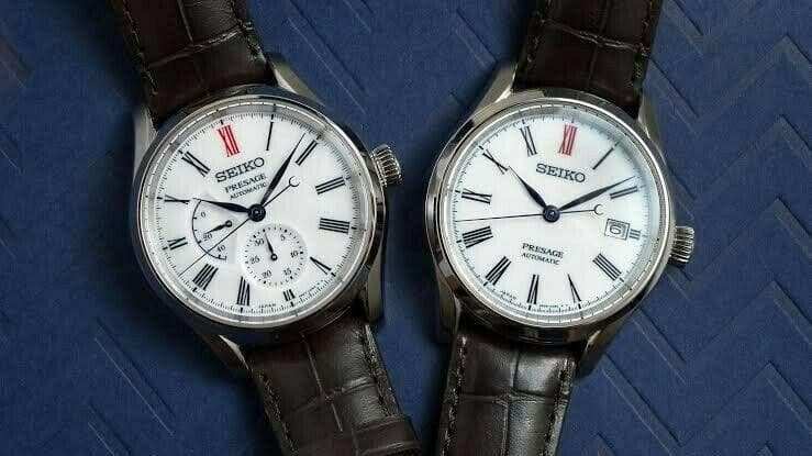 Seiko Presage Arita White Porcelain Dial Watches SPB093J1 + SPB095J1 Set