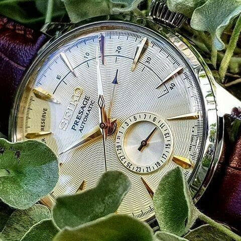 Seiko Presage Cocktail Power Reserve Golden Champagne Men's Watch SSA387J1