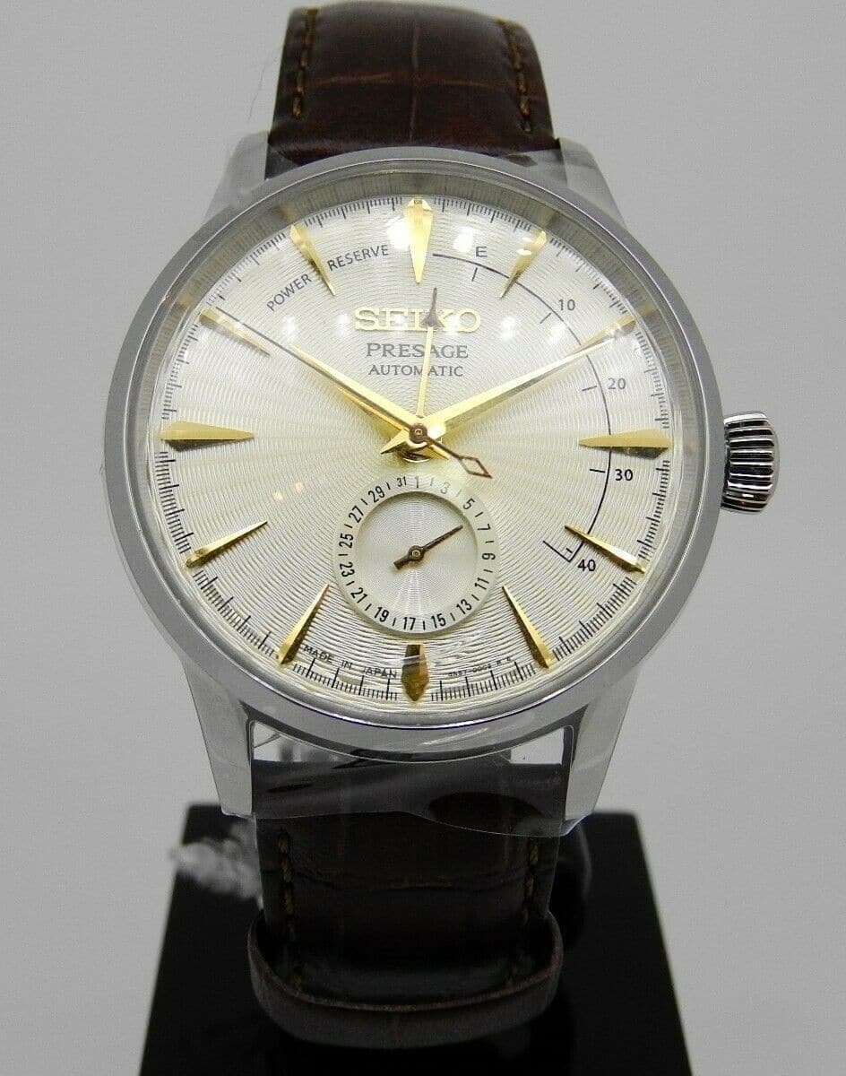 Seiko Presage Cocktail Power Reserve Golden Champagne Men's Watch SSA387J1