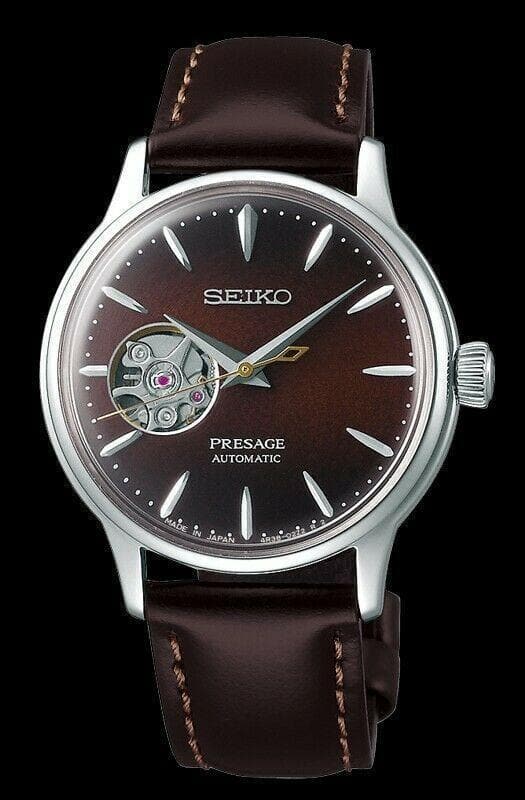 Seiko Presage Cocktail Time Midnight Stinger Open Heart Ladies' Watch SSA783J1