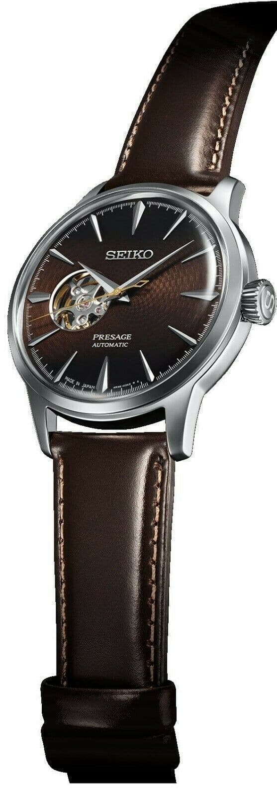 Seiko Presage Cocktail Time Midnight Stinger Open Heart Men's Watch SSA407J1
