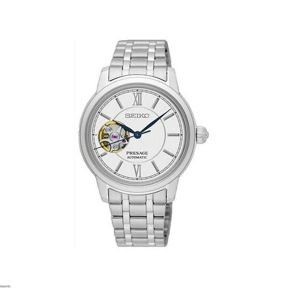 Seiko Presage Men's Stainless Steel Watch White Dial SSA809J1