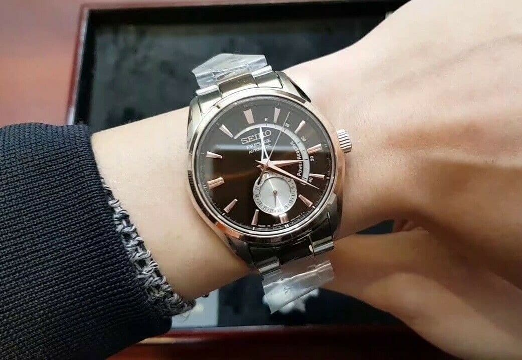Seiko Presage Men's Two Tone Rose Gold Plated with PowRes Indicator Watch SSA354J1