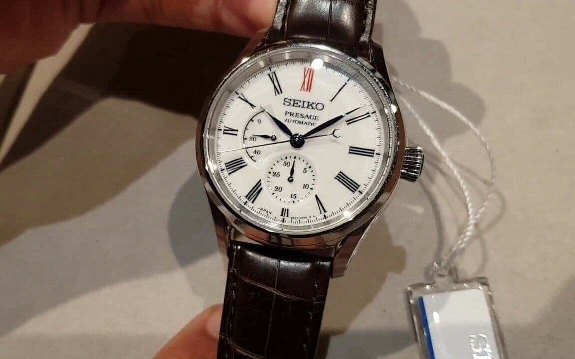 Seiko Presage Power Reserve Ind Arita Porcelain Dial White Men's Watch SPB093J1