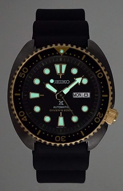 Seiko Prospex Gold Ring Black Series Ninja Turtle Watch SRPD46K1