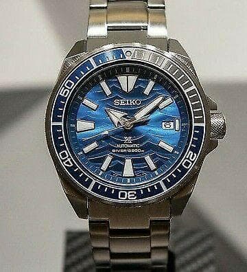 Seiko SE Save the Ocean Great White Shark Samurai Diver's Men's Watch SRPD23K1