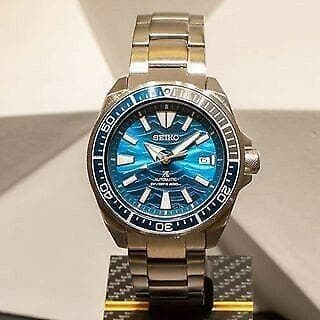 Seiko SE Save the Ocean Great White Shark Samurai Diver's Men's Watch SRPD23K1