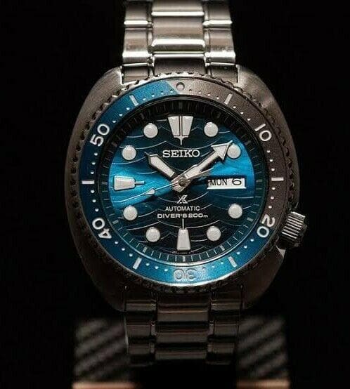 Seiko SE Save the Ocean Great White Shark Turtle Diver's Men's Watch SRPD21K1