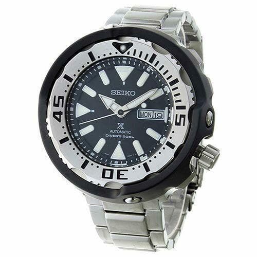 Seiko Stainless Black Ceramic Shroud Tuna Prospex Diver's Men's Watch SRPA79K1
