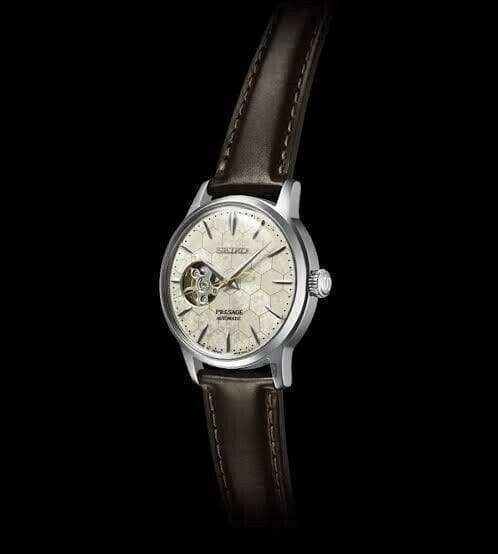 Seiko Star Bar LE Presage Honeycomb Open Heart Ladies' Watch SSA781J1