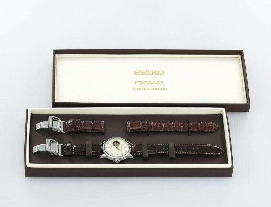 Seiko Star Bar Limited Edition Presage Honeycomb Open Heart Men's Watch SSA409J1