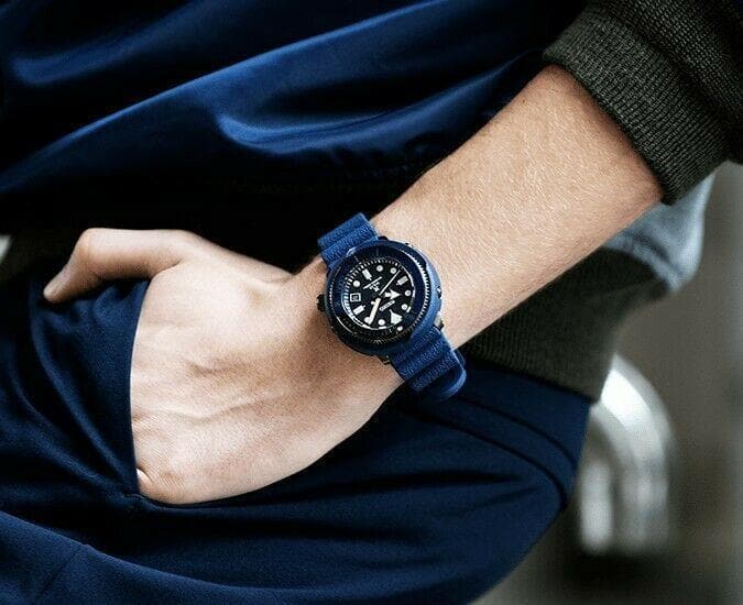 Seiko Street Series Solar Tuna Blue Prospex Diver's Men's Watch SNE533P1
