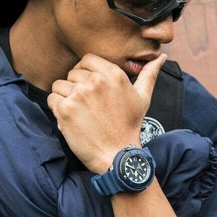 Seiko Street Series Solar Tuna Blue Prospex Diver's Men's Watch SNE533P1
