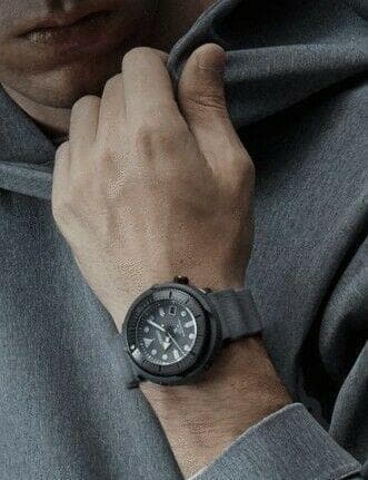 Seiko Street Series Solar Tuna Grey Prospex Diver's Men's Watch SNE537P1