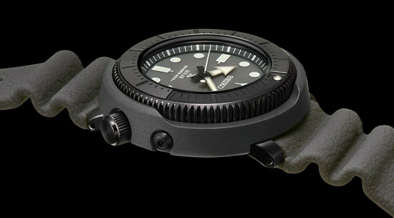 Seiko Street Series Solar Tuna Grey Prospex Diver's Men's Watch SNE537P1