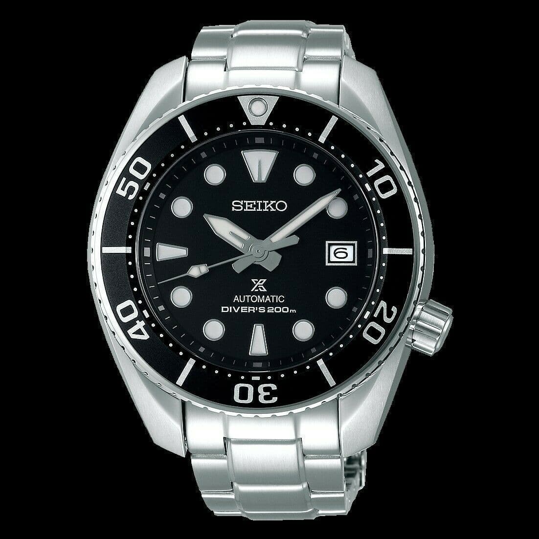 Seiko Sumo 3rd GEN Sunburst Black Men's Watch SPB101J1