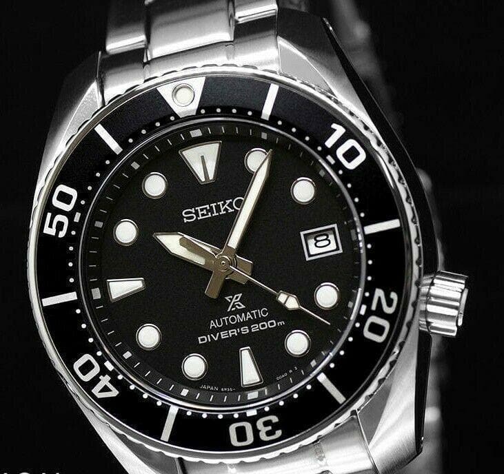 Seiko Sumo 3rd GEN Sunburst Black Men's Watch SPB101J1