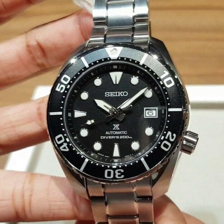 Seiko Sumo 3rd GEN Sunburst Black Men's Watch SPB101J1