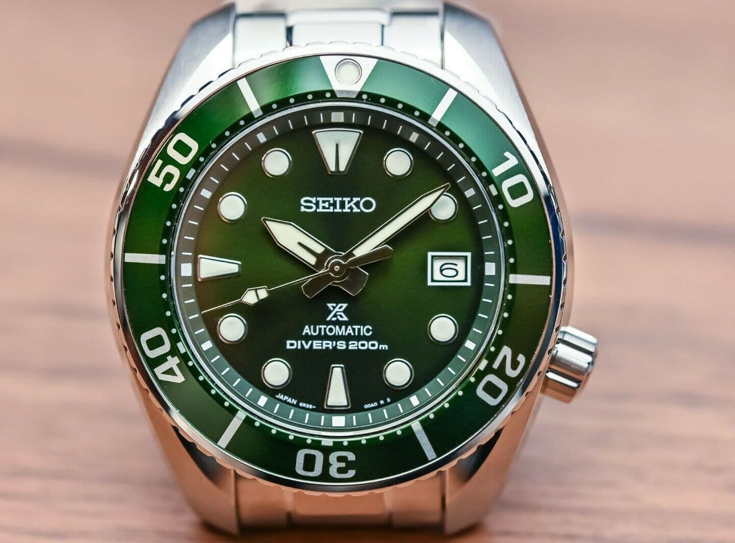 Seiko Sumo 3rd GEN Sunburst Green Hulk Men's Watch SPB103J1
