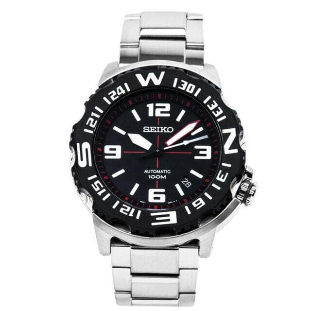 Seiko Field Monster Automatic 100M Men's Stainless Strap Watch SRP445K1