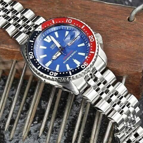Seiko Thai Limited Edition Pepsi SKX Diver's Men's Stainless Steel Watch SKXA65K