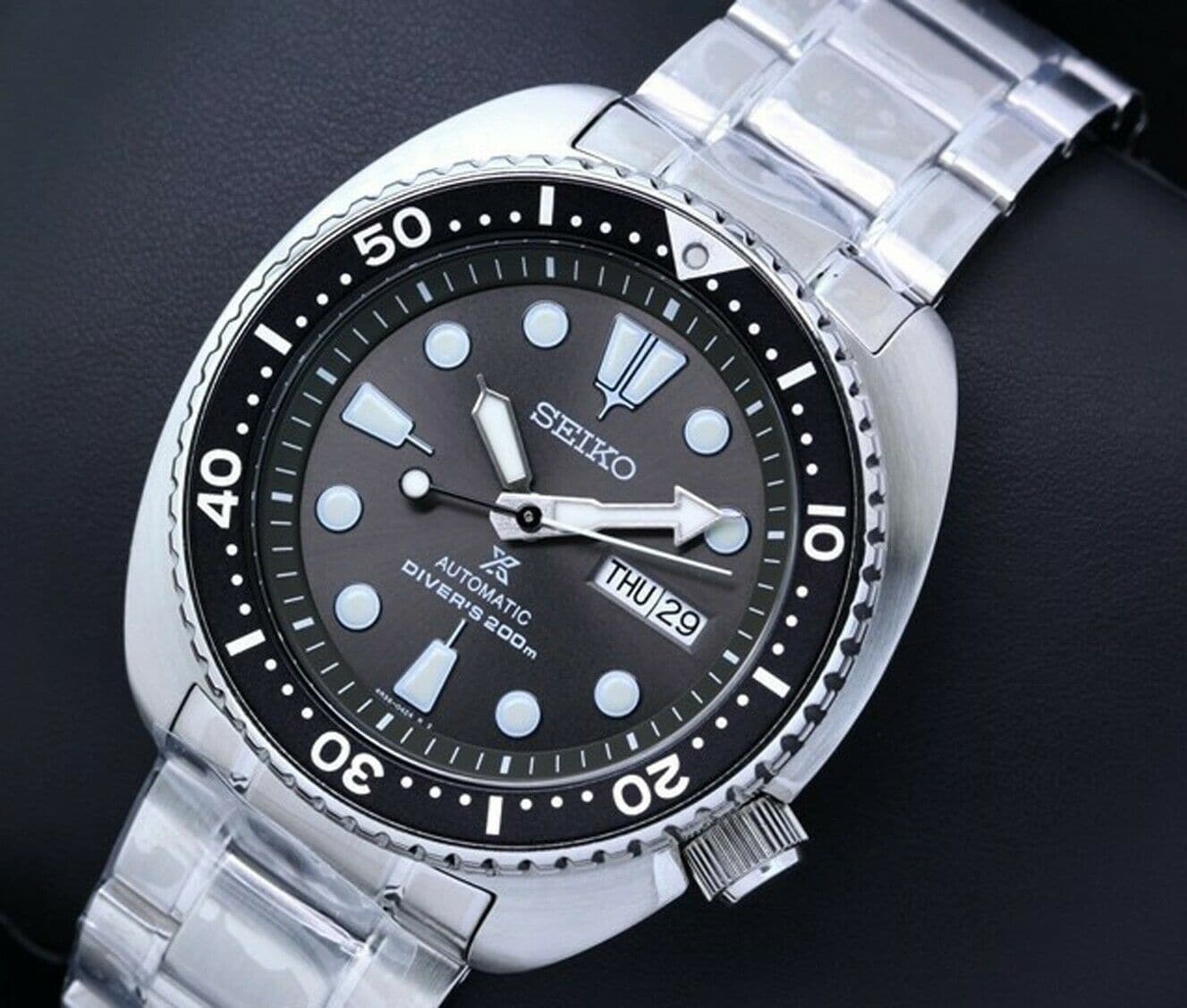 Seiko Turtle "Grey Batman" 200M Diver's Men's Watch SRPC23K1