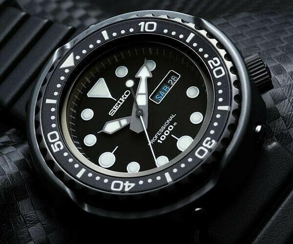 Seiko Ultra Rare Japan Made 1000M Darth Tuna Men's Watch S23619J1