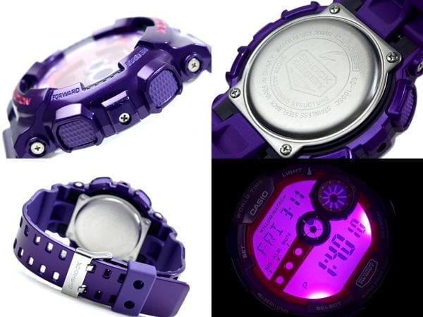 Casio G-Shock Big Case Digital Crazy Colors Purple Barney Watch GD100SC-6DR - Diligence1International