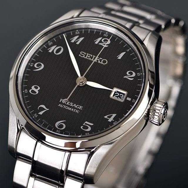 Seiko JAPAN Made Presage Karesansui Black Men's Stainless Steel Watch SPB065J1 - Diligence1International