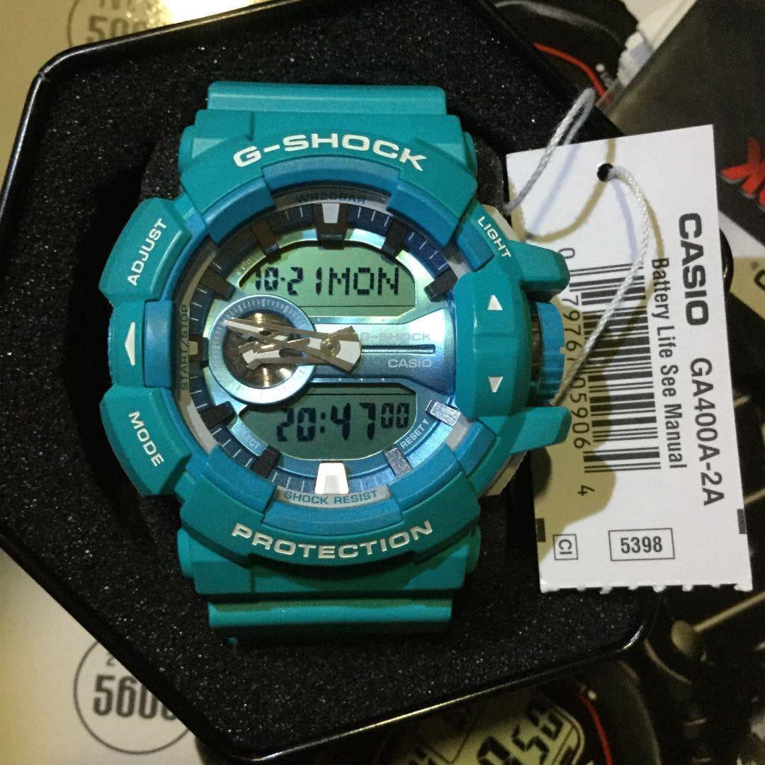 Casio G-Shock Big Case Analog-Digital Baby Blue Watch GA400A-2ADR - Diligence1International