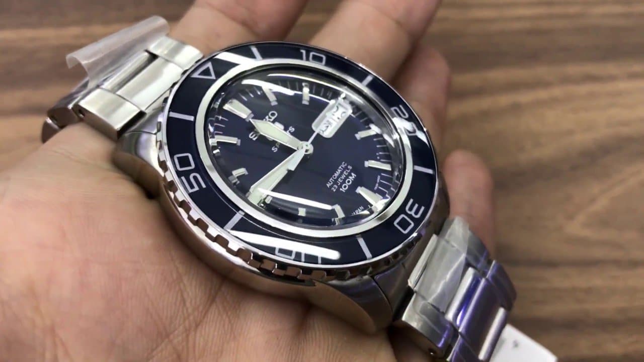 Seiko 5 Sports Japan Made Blue 55 Fathoms Men's Watch SNZH53J1 - Diligence1International