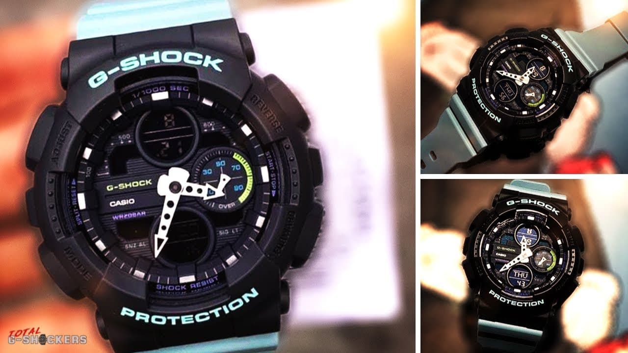 Casio G-Shock Sneaker S Series Analog-Digital Black x Teal Strap Ladies' Watch GMAS140-2ADR - Diligence1International