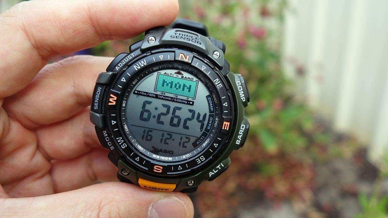 Casio Protrek Pathfinder Triple Sensor Digital Men's Black Resin Watch PRG-40-3V - Diligence1International