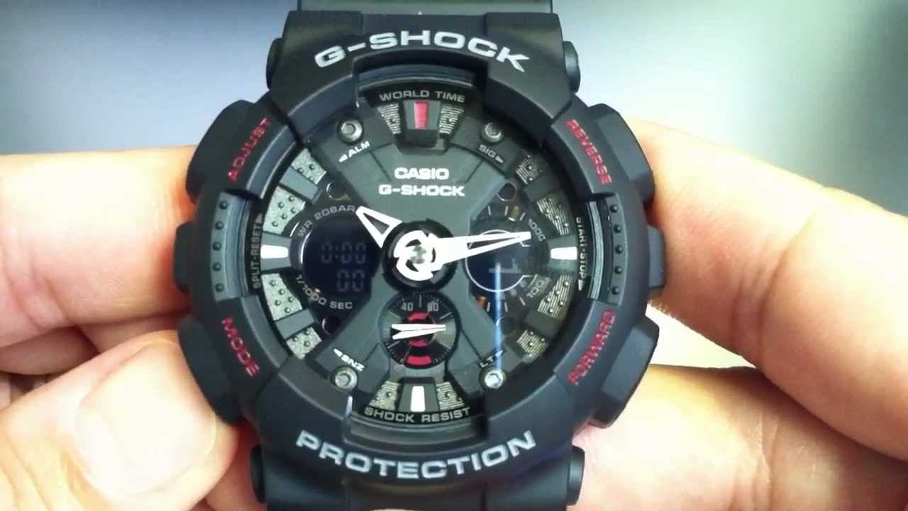 Casio G-Shock GA120 Model Black x Red x Grey x White Accents Watch Last Dance GA120-1ADR - Diligence1International