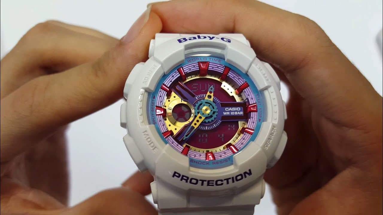 Casio Baby-G BA-110 Series Neon Color White Watch BA112-7ADR - Diligence1International