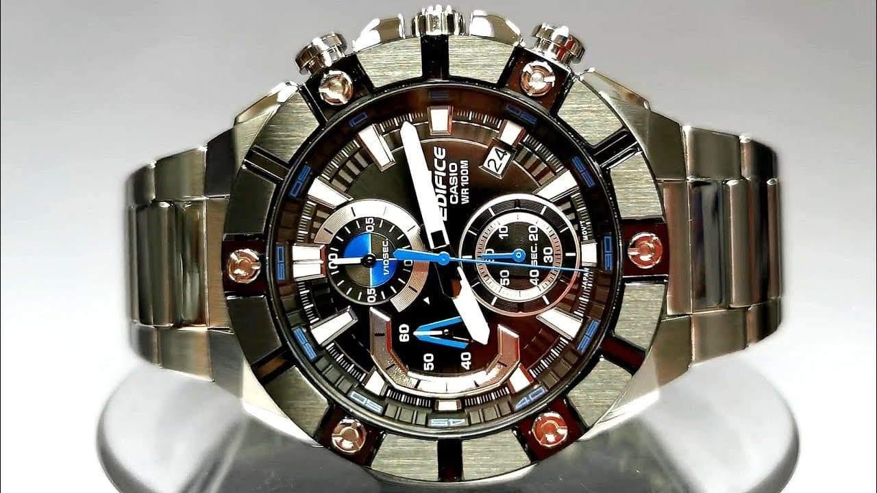 Casio Edifice Chronograph Black Dial x Blue Accents Men's Watch EFR-569DB-1AV - Diligence1International