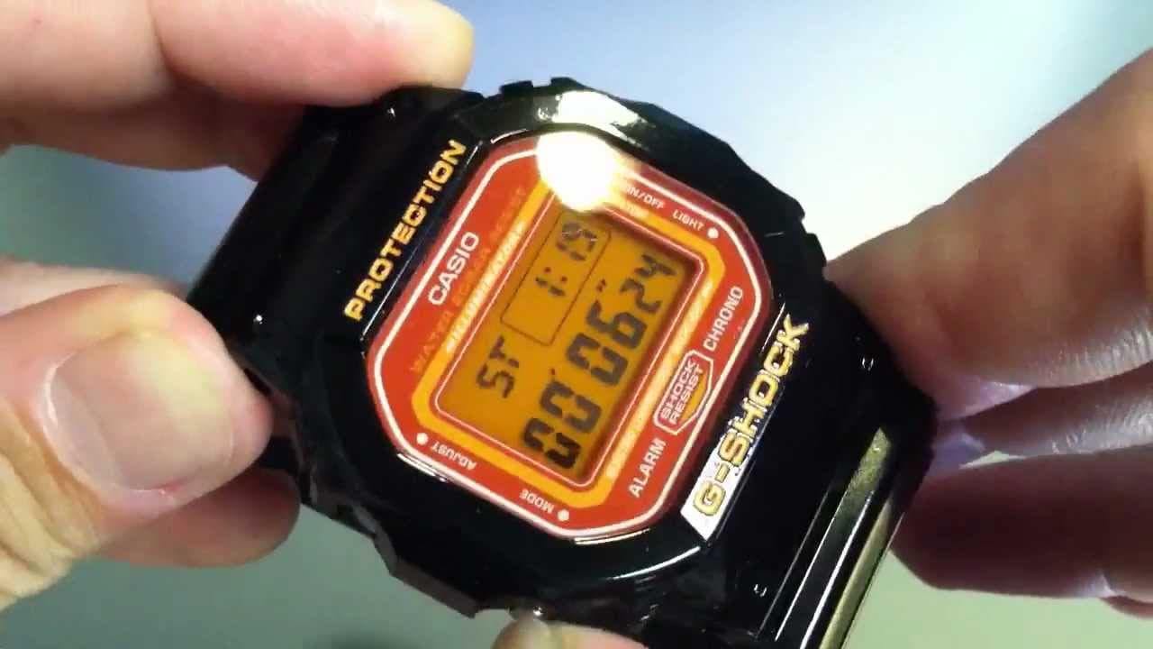 Casio G-Shock Digital Lava Orange Dial Black Watch DW5600CS-1DR - Diligence1International