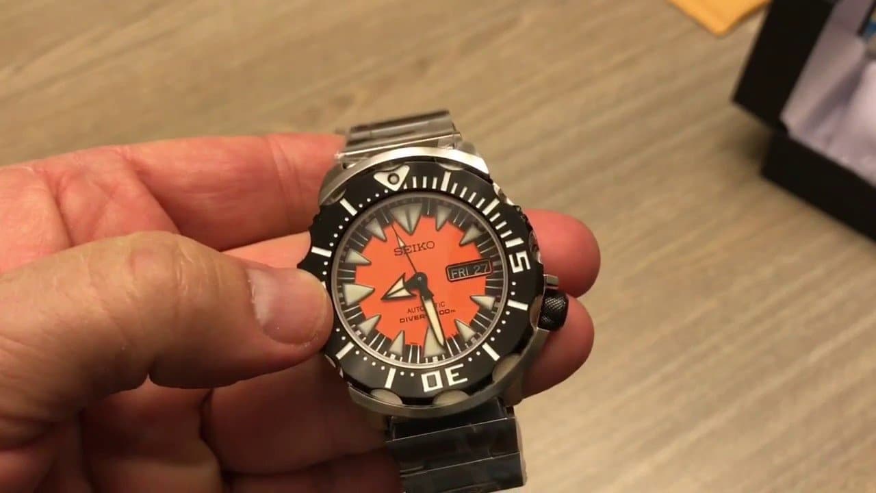 Seiko Monster Orange Fang 2nd Gen Diver's Men's Stainless Steel Watch SRP315K2 - Diligence1International