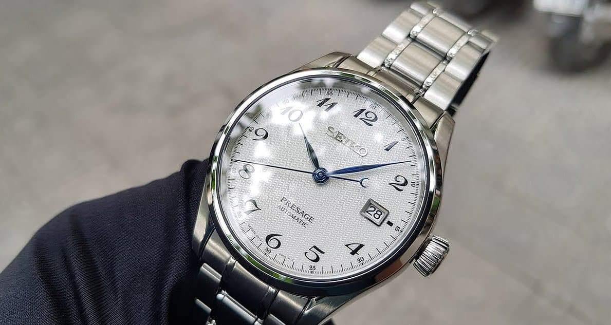 Seiko JAPAN Made Presage Karesansui White Men's Stainless Steel Watch SPB063J1 - Diligence1International