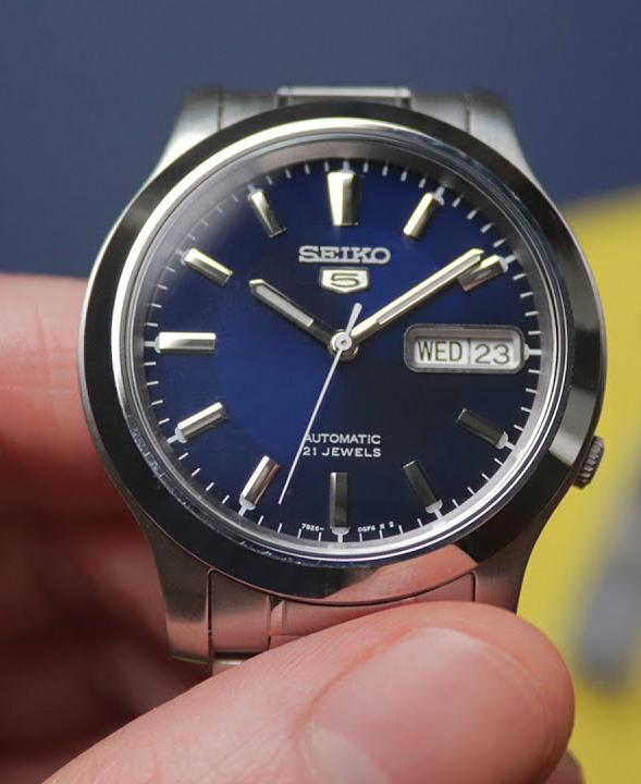 Seiko 5 Classic Blue+White Dial Couple's Stainless Steel Watch Set SNK793K1+SYMD87K1 - Diligence1International