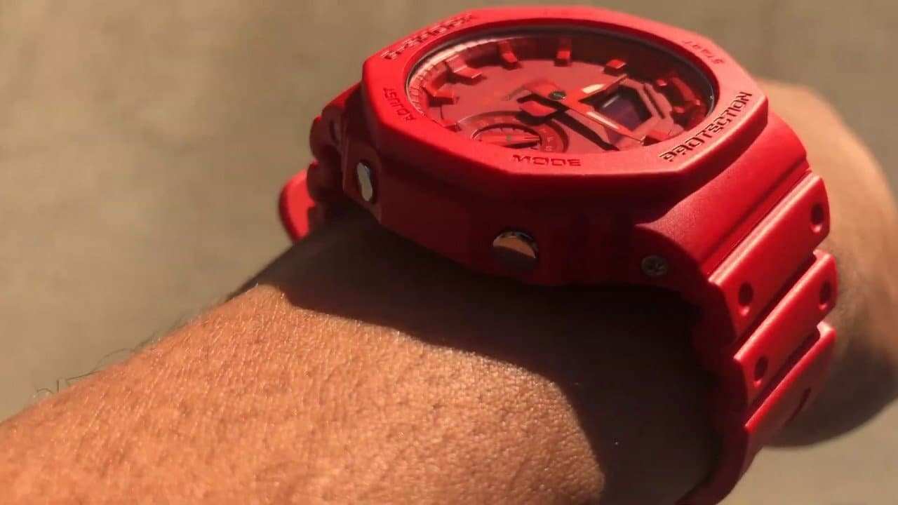 Casio G-Shock Carbon Core Guard RED AP CasiOak Last Dance Watch GA2100-4ADR - Diligence1International