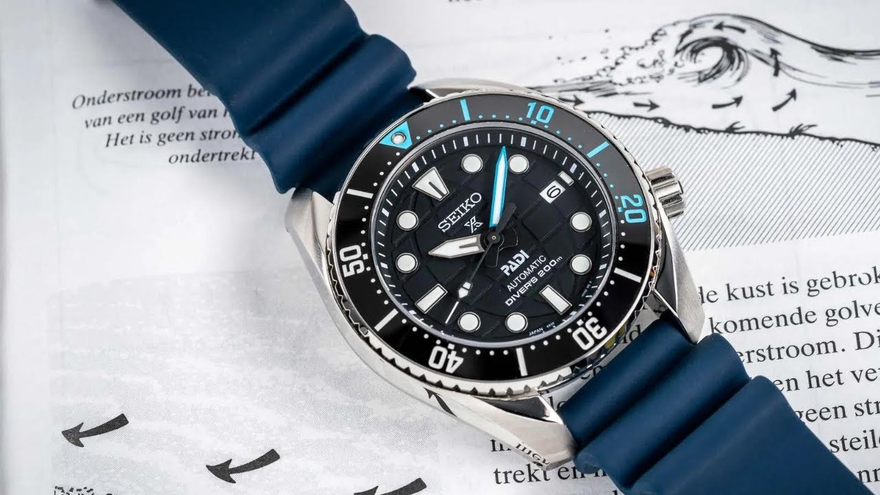 Seiko Prospex PADI SE King Sumo Gradation Diver's Men's Blue Rubber Strap Watch SPB325J1