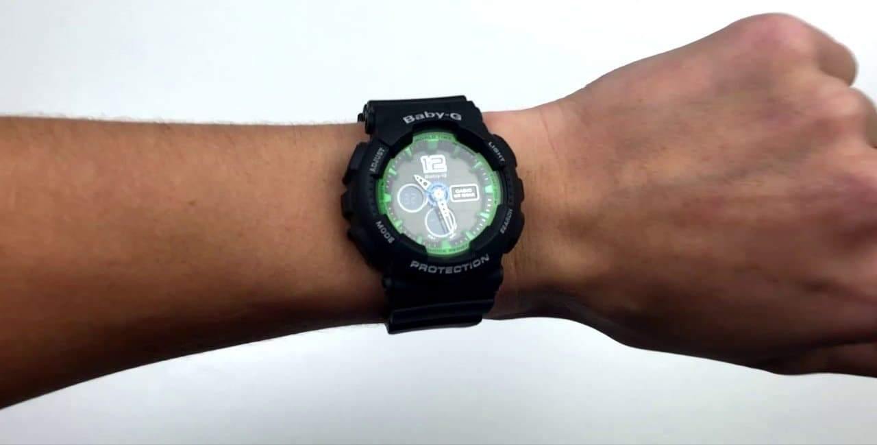 Casio Baby-G BA-120 Analog-Digital Black x Green x Blue Accents Watch BA120-1BDR - Diligence1International
