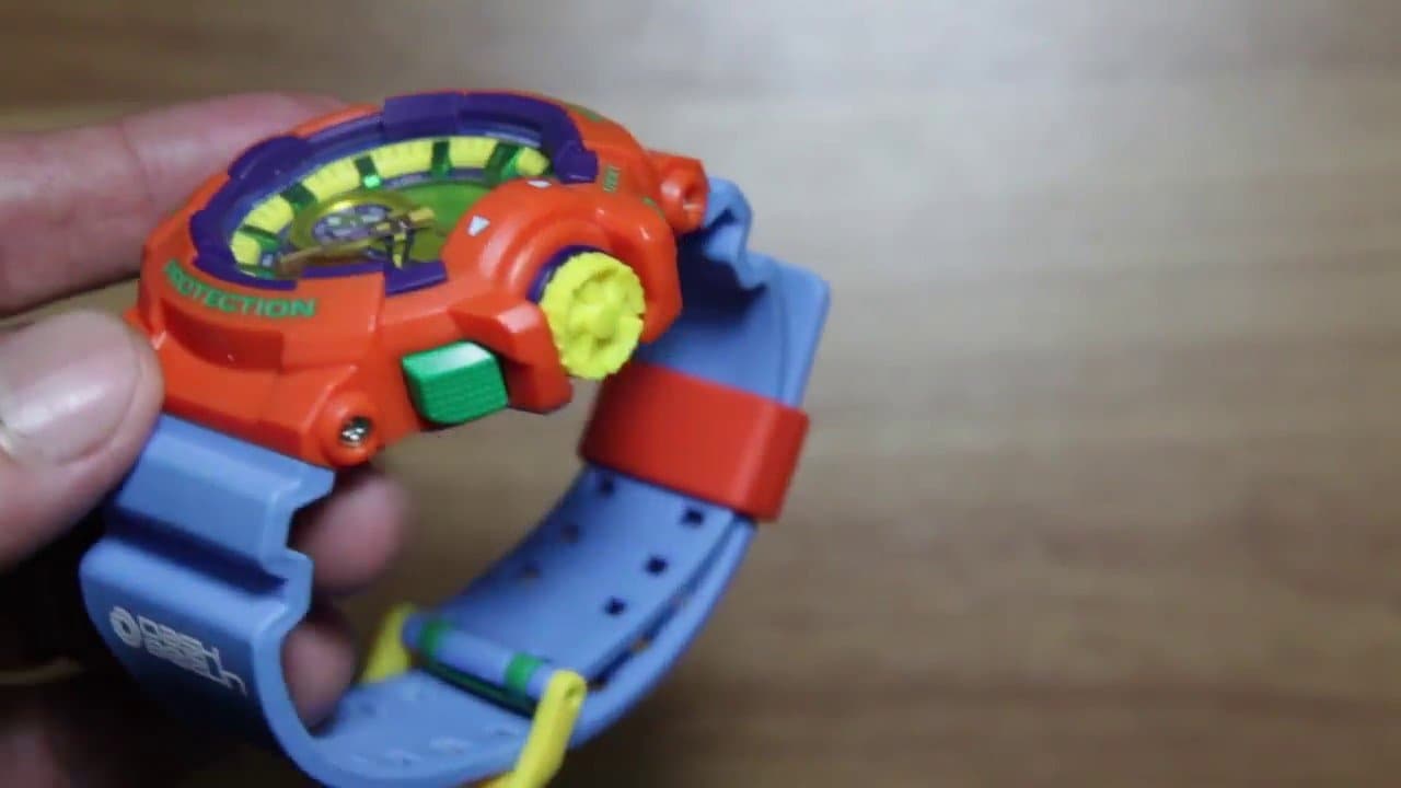 Casio G-Shock Dragon Ball Z Anadigi Hyper Colors Orange x Sky Blue x Green x Yellow Accents Watch GA400-4ADR - Diligence1International